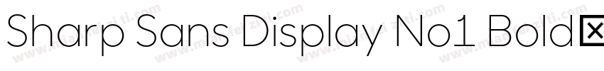 Sharp Sans Display No1 Bold字体转换